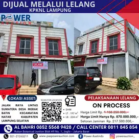 DIJUAL RUKO MELALUI LELANG LAMPUNG‼️