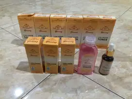 Toner dan serum glowing collagen