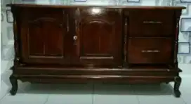 Dijual Buffet/Lemari Meja Kayu Jati Asli masih bagus
