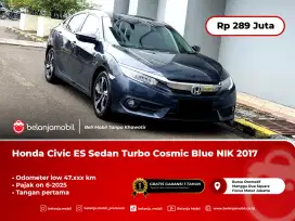 [ LOW KM ] Honda Civic Sedan ES Sedan Turbo Cosmic Blue 2017/2018