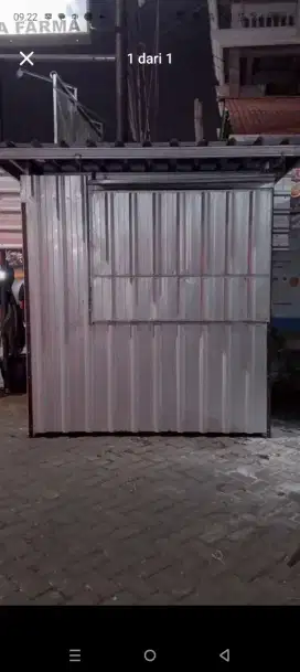 Di jual container booth good condition