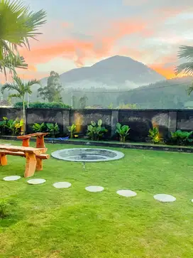 Tanah + Bangunan Villa dengan Pemandangan Gunung Batur