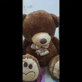 BONEKA TEDDY BEAR JUMBO COKELAT ORIGINAL ISTANA BONEKA