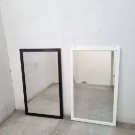 kaca cermin bingkai aluminium 65 x 40