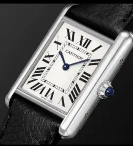 Cartier Tank Must De ‘M’ Size with Leather Quartz 33 - New in Box