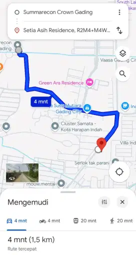 Dijual tanah kavling siap bangun jarak ke Summarecon crown cuma 1 KM