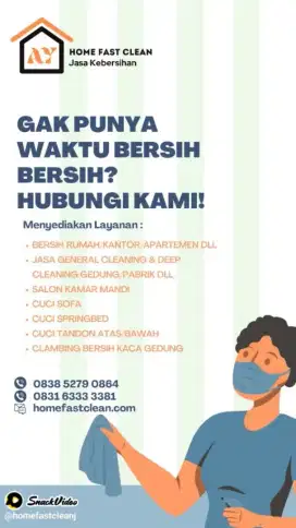 panggilan jasa bersih rumah dan cuci sofa springbed jok mobil karpet