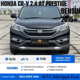 Tdp25jt ,Honda CRV 2.4 Prestige Sunroft Hitam Automatic Bensin 2015