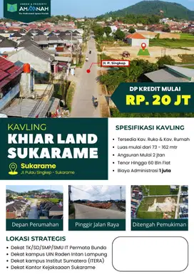 TANAH RUKO DAN HUNIAN PINGGIR JALAN UTAMA PULAU SINGKEP