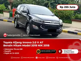 [ PAJAK PANJANG ] Toyota Kijang Innova 2.0 V AT Bensin Hitam 2019/2018