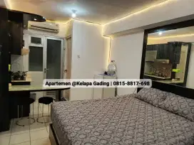 Baru FullRenov Sewa Bulanan Apartemen Gading Nias Studio @KelapaGading