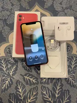 Dijual Iphone 11 Red 128GB Mulus Lengkap Terdaftar