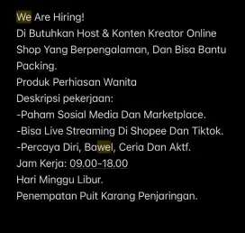 Host online yang berpengalaman