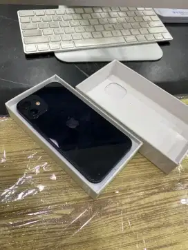 iphone 12 mini midnight 256gb inter fullset