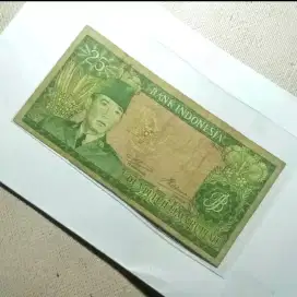 Langka UANG PAK KARNO 25 RUPIAH 1960 KOLEKSI KERTAS MURAH