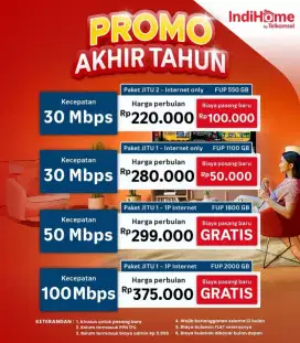 Pendaftaran dan pemasangan wifi indihome