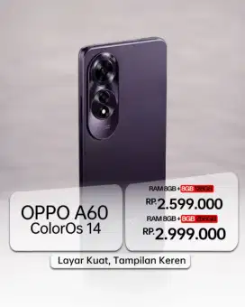 OPPO a60 harga special chat aja