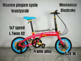 Maximo piegare cyclo 16 inch alloy edisi krustycrab