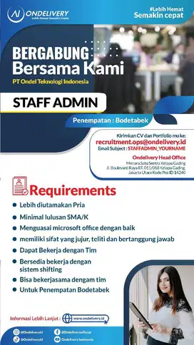 STAFF ADMIN HELPER (BOGOR)