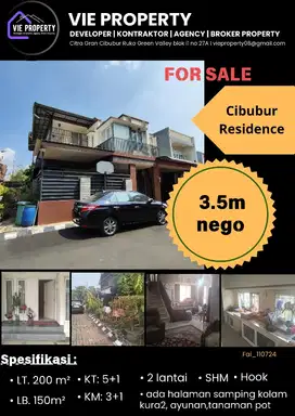 Dijual Rumah di Cibubur Residence, Hook,