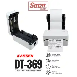 PRINTER LABEL RESI BARCODE 80MM BLUETOOTH USB THERMAL DESKTOP SISTEM