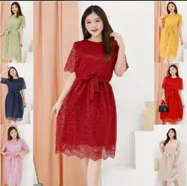 Dress pesta broklat premium