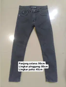 Celana jeans abu-abu merk 15 Denim