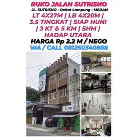 DI JUAL 1 UNIT RUKO SIAP HUNI DI JALAN SUTRISNO