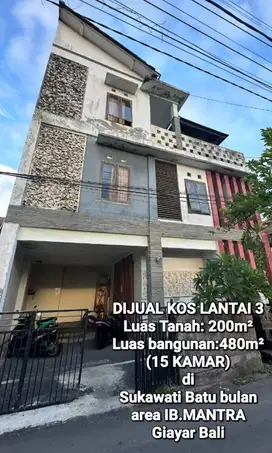 jual kos lantai 3 di batubulan sukawati