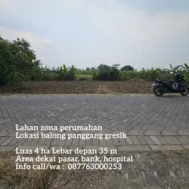 Lahan plot perumahan Balong panggang gresik