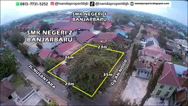 tanah HOOK 750m2 strategis samping smkn2 bjb