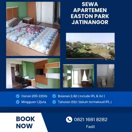 Sewa Harian/Bulanan/Tahunan Apartement Easton Park Jatinangor