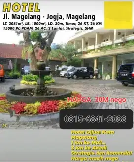 DIJUAL HOTEL MASIH AKTIF DI MERTOYUDAN MAGELANG