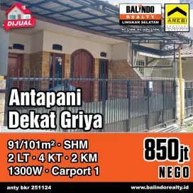 Jual Cepat Rumah Antapani 800 jutaan