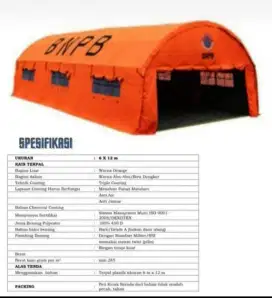 Tenda lorong oval Oren custom logo bnpd UK 12 x 6: