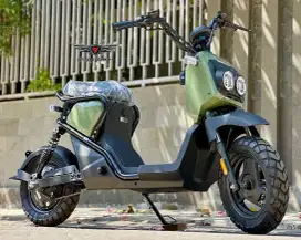 Sepeda listrik Honda Zoomer elektrik Hijau