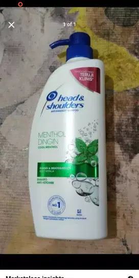 850ml head & shoulders shampoo sampo menthol dingin