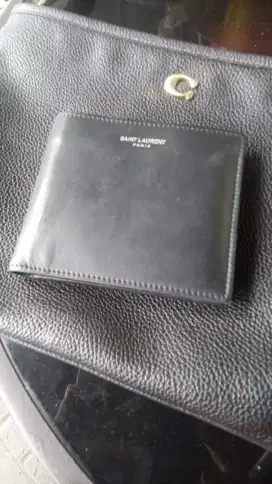 Dompet kulit ori saint laurent