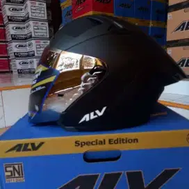 Helm ALV Ultron Pro New Black Kaca Silver