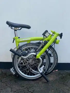 brompton m3x lime green titanium