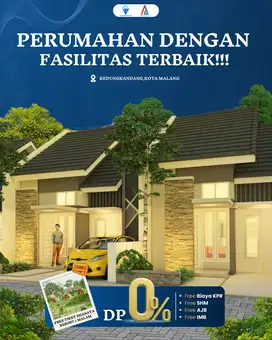 PROMO RUMAH KOMERSIL MURAH DP 0 PERSEN DEKAT ALUN - ALUN KOTA MALANG