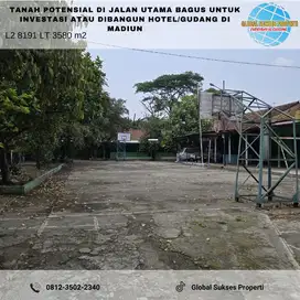 Tanah strategis bagus untuk investasi di Taman Madiun