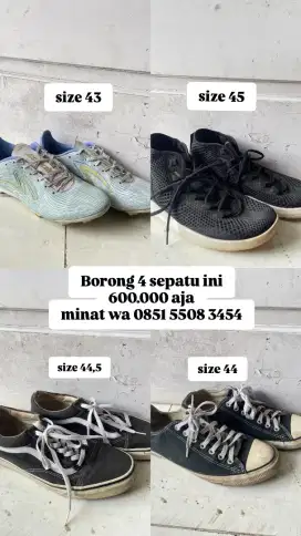 Sepatu Bola Specs, Sepatu Vans, Sepatu Converse, Sepatu Nike