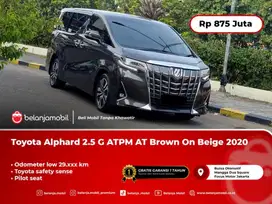 [LOW KM ] Toyota Alphard 2.5 G ATPM TSS AT Brown On Beige 2020/2021