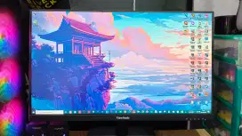 Monitor 24 Inch 100hz IPS FHD viewsonic baru 1 bulan