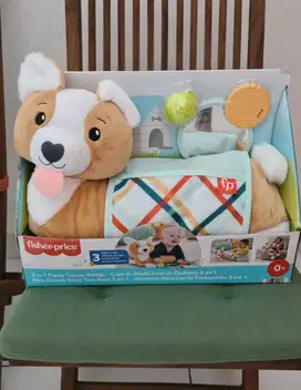 Fisher Price - Boneka puppy untuk tummy time dan bermain bayi