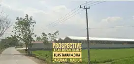 Tanah Luas LD 70 mtr, Caruban MADIUN zona Industri Lokasi Baguss