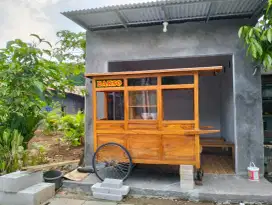 Gerobak bakso dua tungku