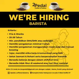 Di cari Barista & Koki