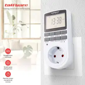 Taffware Stop Kontak Programmable Timer Switch 10 Program 230V/16A